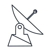 Gateway ground equipment in outline style vector
