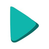 Musical party play symbol in cartoon style vector