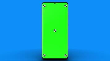 Smartphone Mockup Series With Green Screen Isolated On The Green Screen Background. video