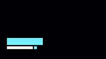 Modern Ice Blue Lower Third name and title bar 4k resolution. video