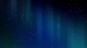 noite céu aurora com névoa e nuvens. poeira estrelas partículas fundo. video