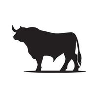 cow on the white background vector