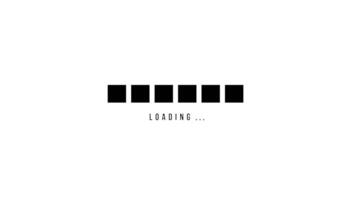 simple square shape motion graphic loading animation template video