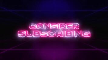 Neon glowing loop consider subscribing V3 video