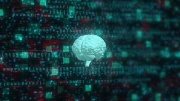 Coded Intelligence. Robotic System and Future Human Programming. 4K Motion Design video
