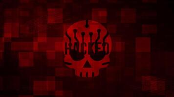 Vampiro acesso. hackeado sistemas e cyber resiliência. segurança intuições video
