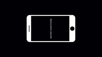 Rotate your phone animation on a transparent background. video