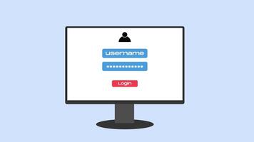 2-Step Authentication, Two-Factor Verification, Data Security, Website Access. 4K Animation video