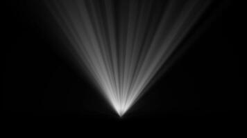 Emitting Rays from the Bottom. Light Rays Rotating Animation. video