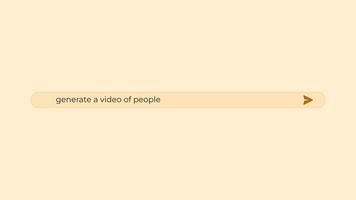Searching prompts in the Text to generator AI. Generating based on texts by using AI video