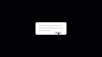 Sending Messages Animation on a Transparent Background. Comment. Feedback video