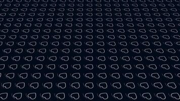 Dynamic Animated Hearts Background, Seamless loop video