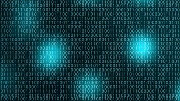 Digital Binary Code Background Aqua video
