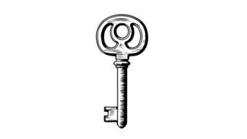 Animation forms a key icon sketch video