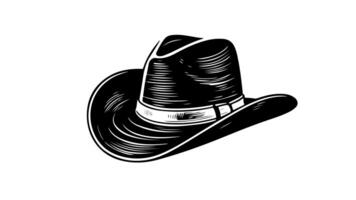 Animation forms a sketch of a hat icon video
