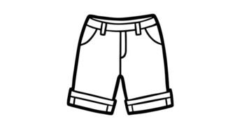 Animation forms a sketch of the shorts icon video