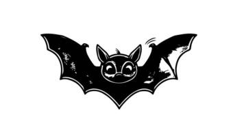Animation forms a sketch of a bat icon video