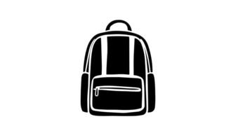 Animation forms a sketch of a carrying bag icon video