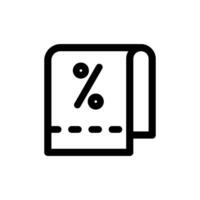 Percentage Icon Line Style Finance Simple Design Perfect Illustrations. vector