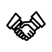 Agreement Icon Line Style Finance Simple Design Perfect Illustrations. vector