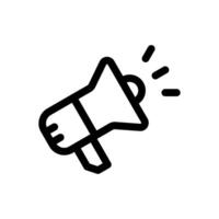Megaphone Icon Line Style Finance Simple Design Perfect Illustrations. vector