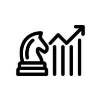 Strategy Icon Line Style Finance Simple Design Perfect Illustrations. vector