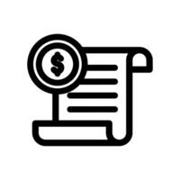 Funds Icon Line Style Finance Simple Design Perfect Illustrations. vector