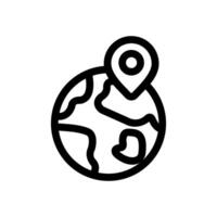 Location Point Icon Line Style Finance Simple Design Perfect Illustrations. vector