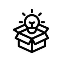 Idea Icon Line Style Finance Simple Design Perfect Illustrations. vector