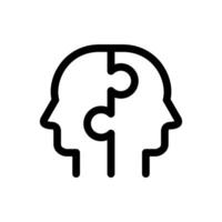 Complementary and Problem-Solving Icon Line Style Finance Simple Design Perfect Illustrations. vector