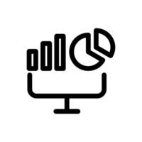 Statistic Icon Line Style Finance Simple Design Perfect Illustrations. vector