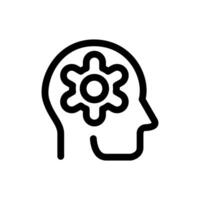 Mindset Icon Line Style Finance Simple Design Perfect Illustrations. vector
