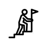 Progress and Consistency Icon Line Style Finance Simple Design Perfect Illustrations. vector