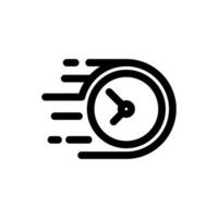 Deadline Icon Line Style Finance Simple Design Perfect Illustrations. vector