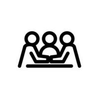 Discussion Icon Line Style Finance Simple Design Perfect Illustrations. vector