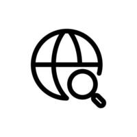 Find Icon Line Style Finance Simple Design Perfect Illustrations. vector