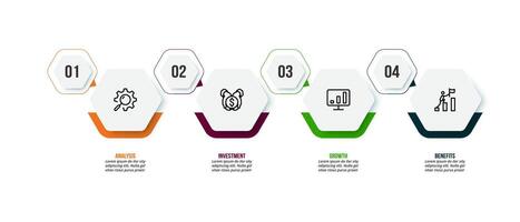 Timeline infographic template. vector