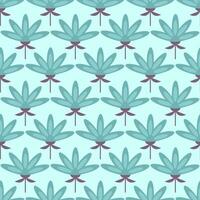Modern smooth geometric abstract buttercups in a folk Scandinavian style. Minimalistic ornament Pastel Blue background vector