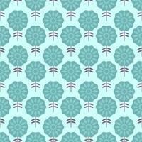 Modern smooth geometric abstract flowers of marigolds in a folk Scandinavian style. Minimalistic ornament Pastel Blue background vector