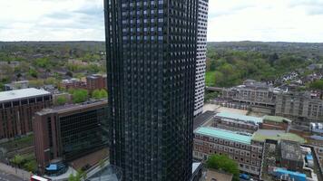 High Angle View of West Croydon London Capital City Tour. Central London of England of UK. Aerial Footage Was Captured with Drone's Camera on April 24th, 2023 video