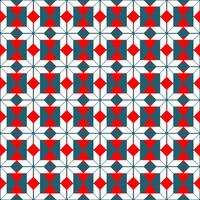 christmas seamless pattern with geometric snowflakes shape vector