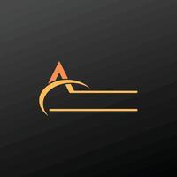 Yellow Minimalist Graphic Design Logo. vector