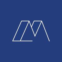 Blue Minimal and Modern Architecture Logo. vector