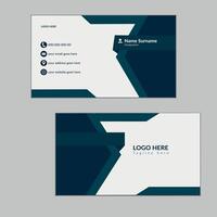 Two sided modern corporate card design template. vector