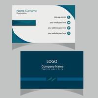 Double sided luxury modern business card design template. vector