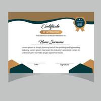 Modern Certificate design template . vector