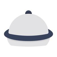 Trendy design icon of cloche vector