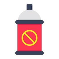 Editable design icon of mosquito spray vector
