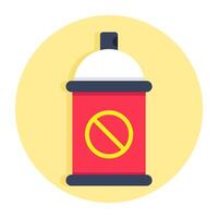 Editable design icon of mosquito spray vector