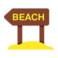 Modern design icon of beach board vector